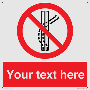 Custom prohibition Do not leave the tow track